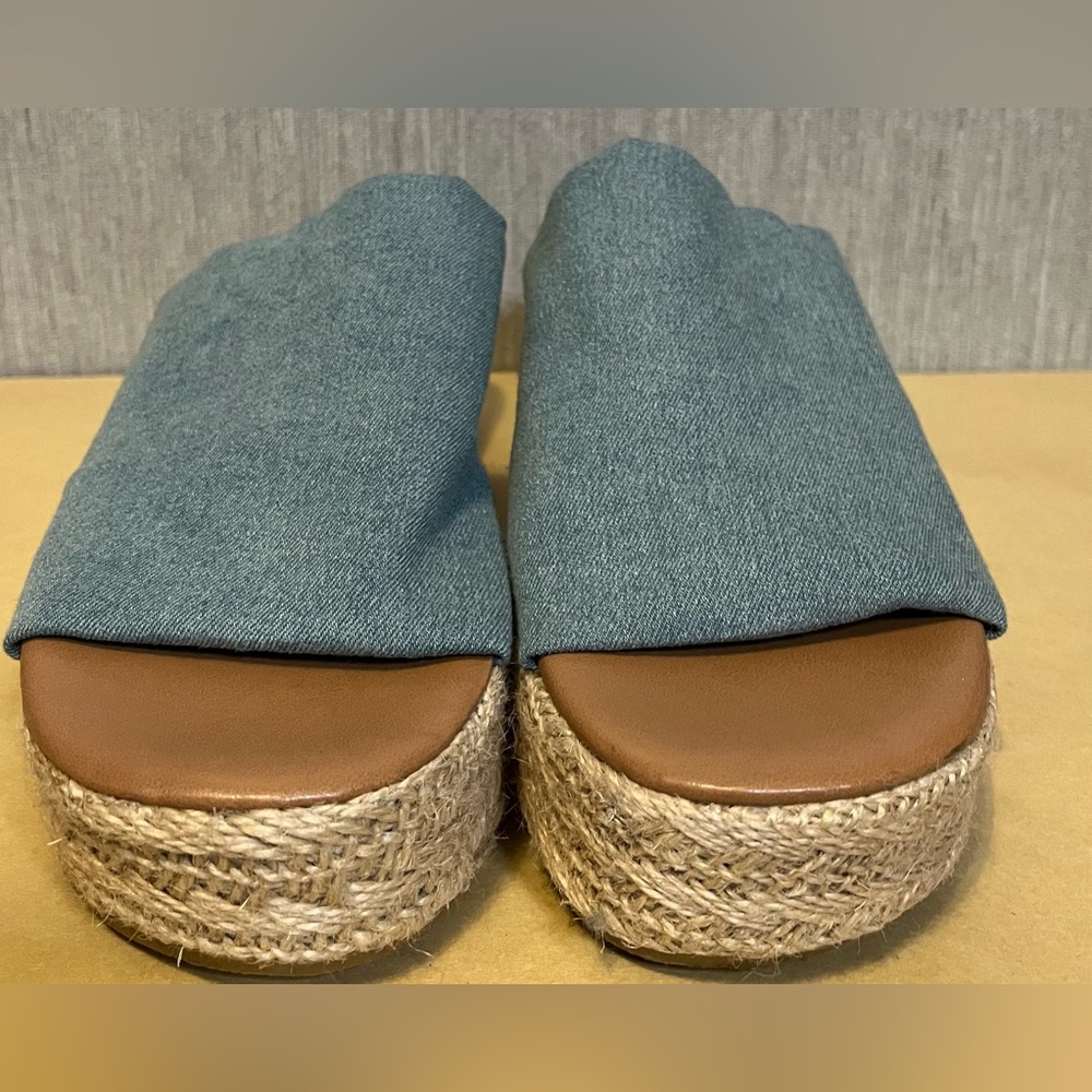 Big Buddha Denim Espadrille Platform Sandals size 10 - Picture 4 of 11